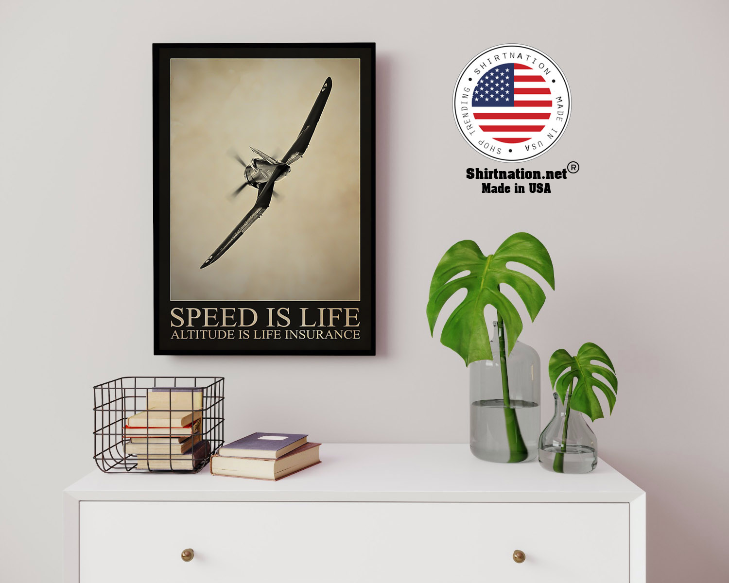 Speed is life altitude is life insurance poster 14