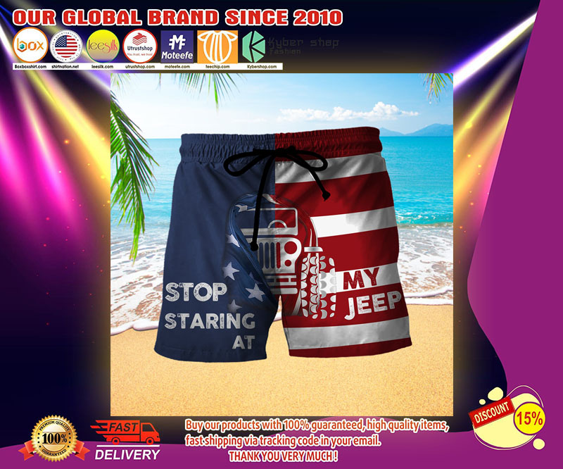 Stop staring at my jeep beach short