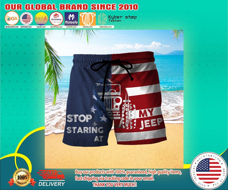 Stop staring at my jeep beach short