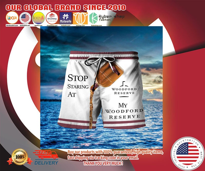 Stop staring at my woodford reserve beach short