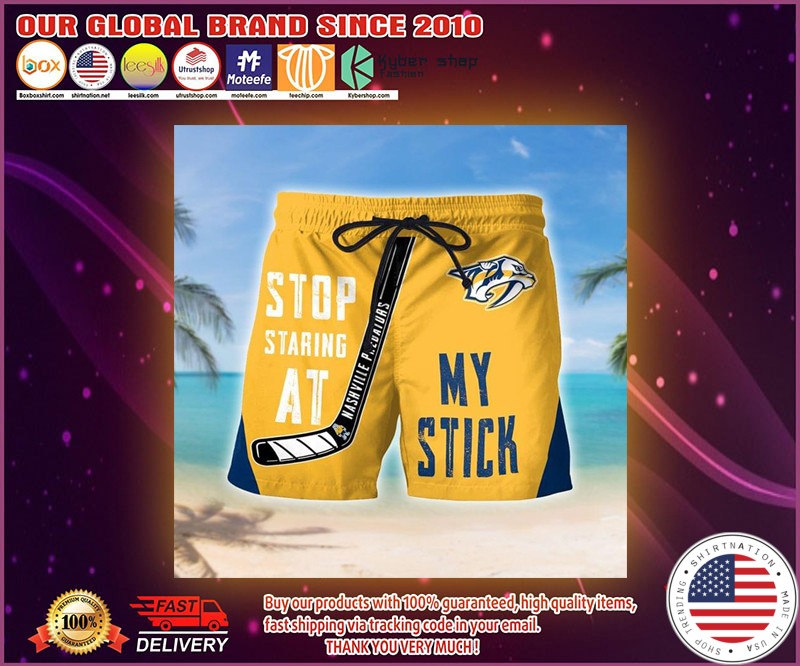 Stop starring at nashville predators shirt 4