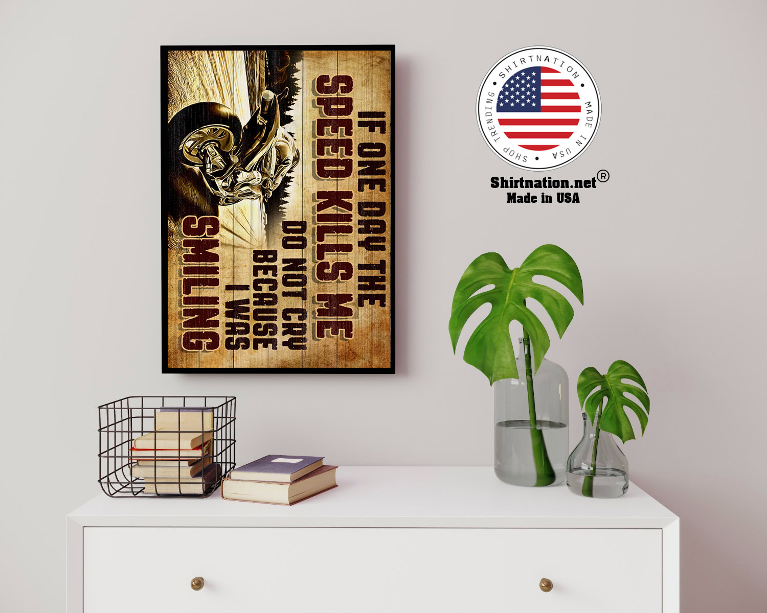 Superbike if one day the speed kills me do not cry because i was smiling poster 14