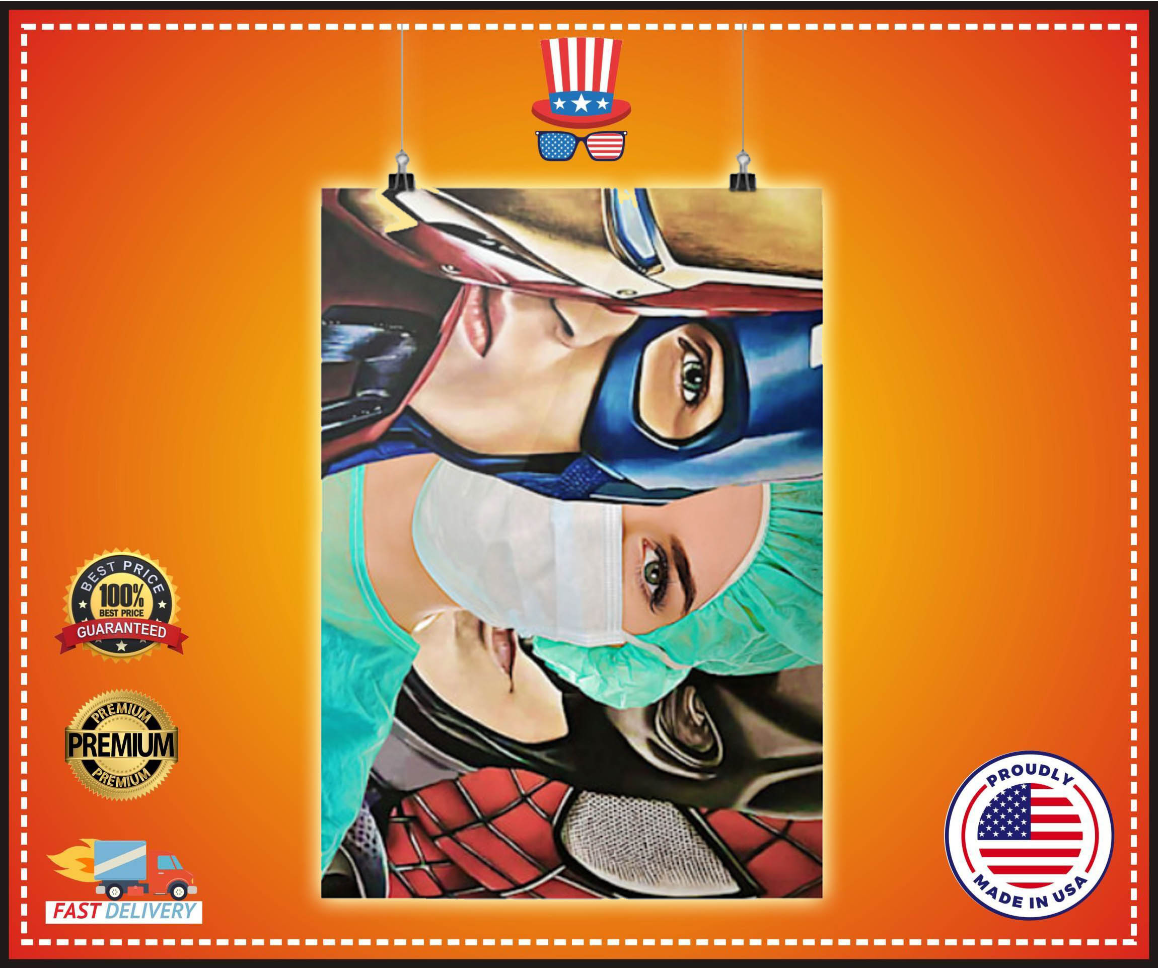 Superhero nurse poster