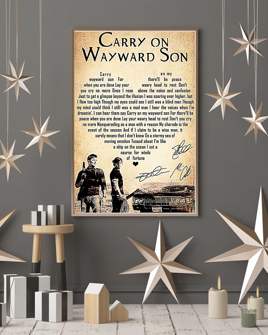 Supernatural carry on wayward son poster