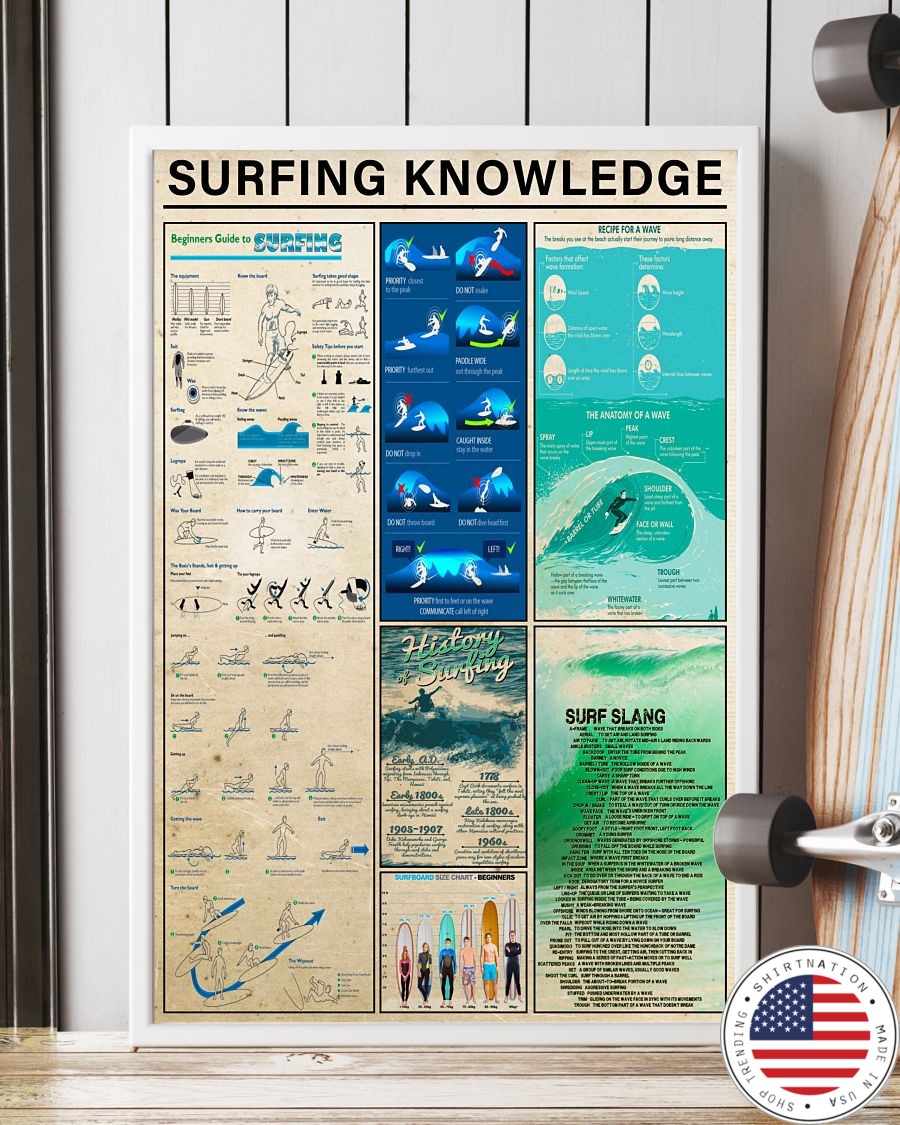 Surfing knowledge poster