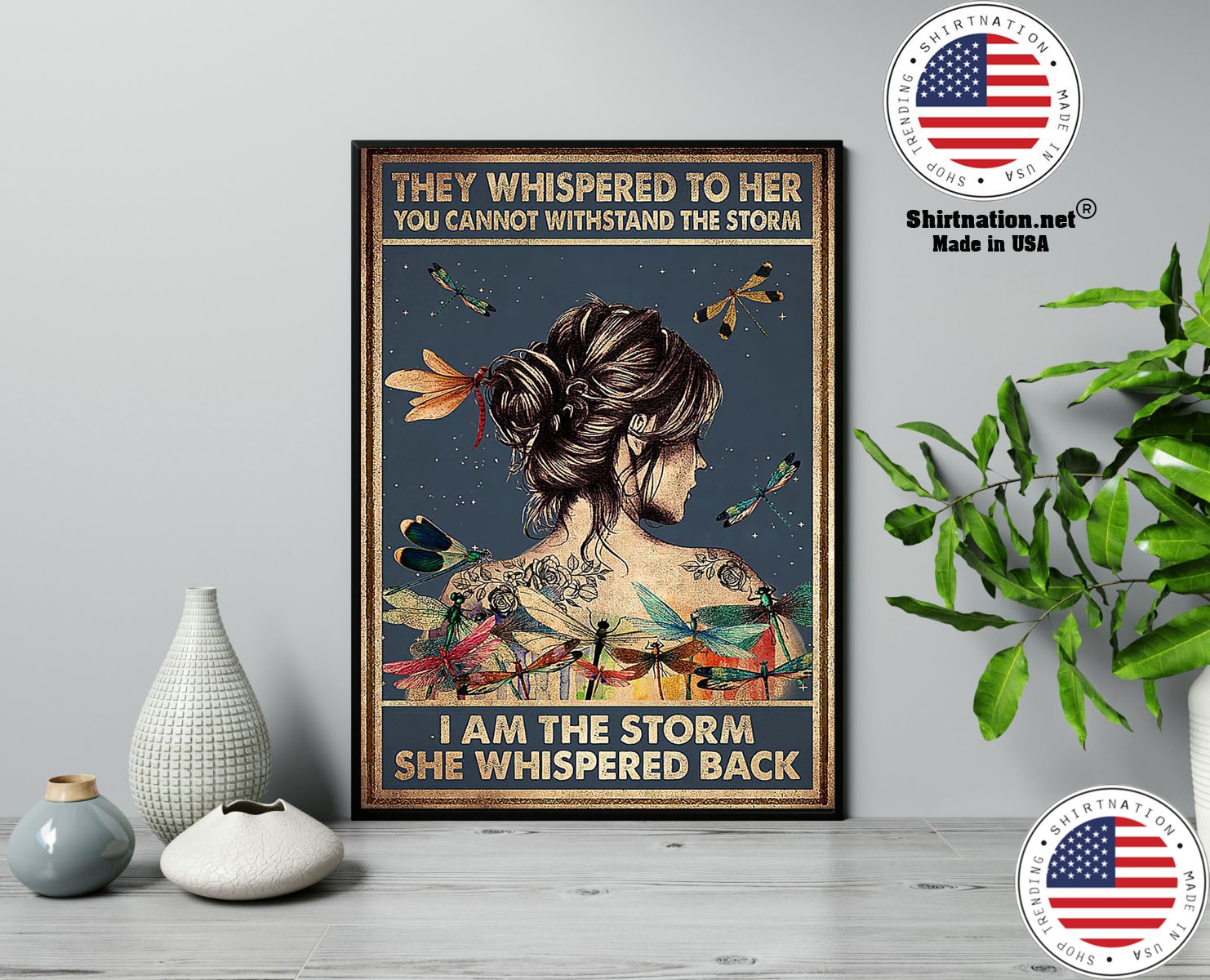 Butterfly girl They whispered to her you cannot withstand the storm poster 13
