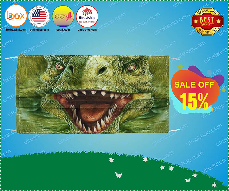 T-rex dinosaur face mask