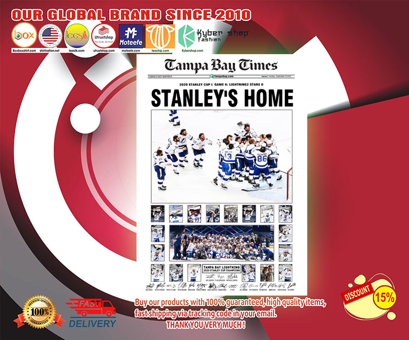 Tampa Bay times Stanley's home poster