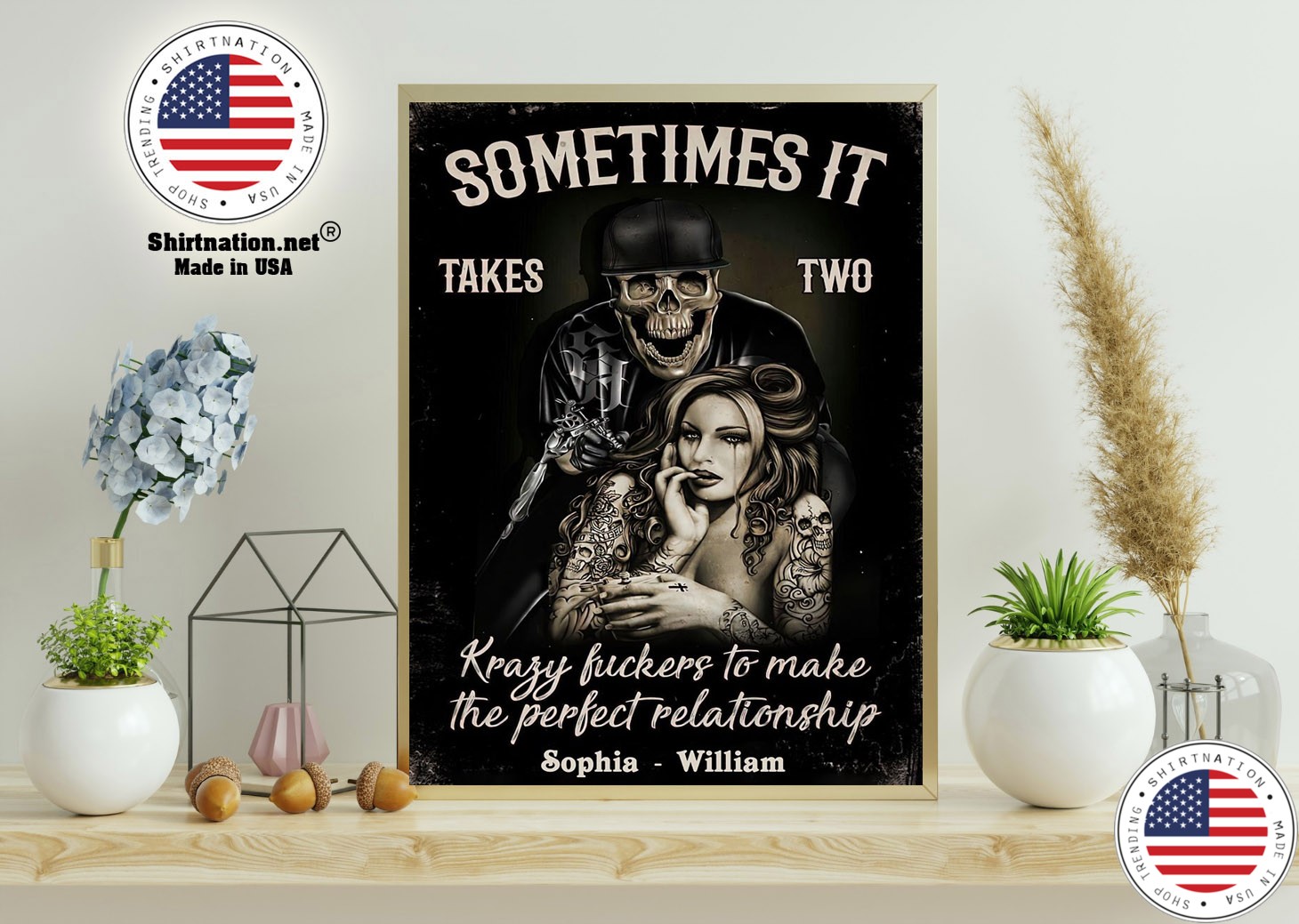 Tatoos Sometimes it takes two kray fuckers to make the perfect relationship poster 11