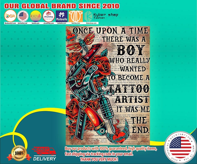 Tattoo once a upon a time there was a boy who really wanted to become tatoo artist poster