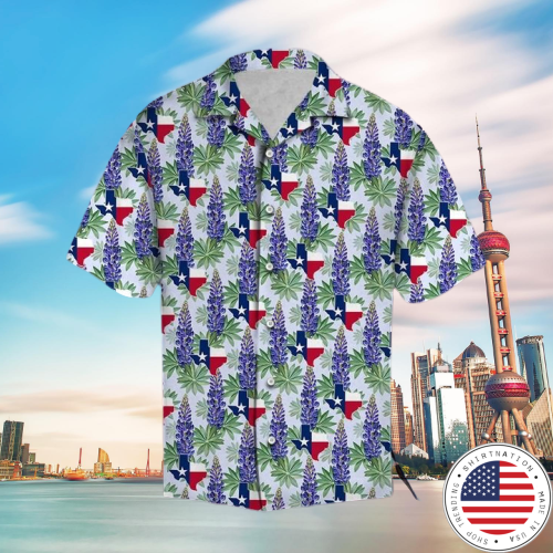 Texas flag hawaiian shirt