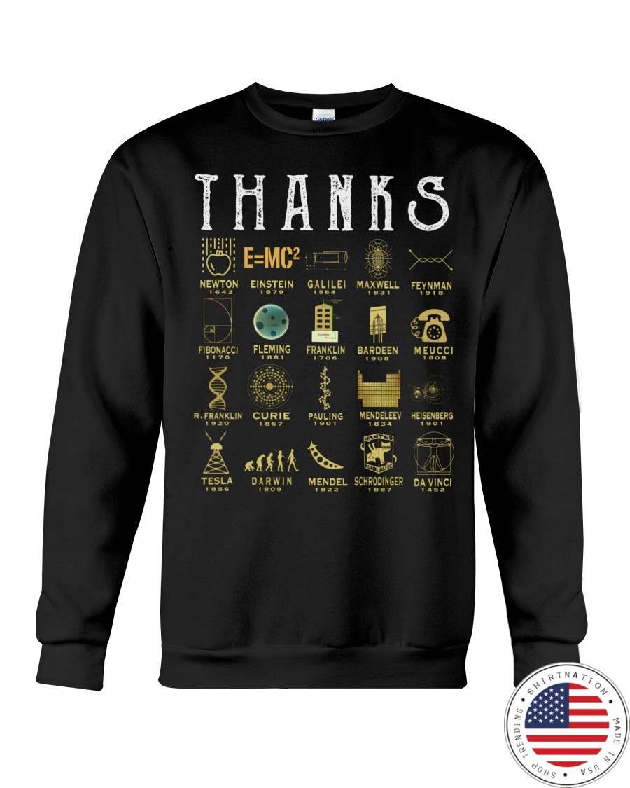 Thanks Science Newton Einstein T shirt7