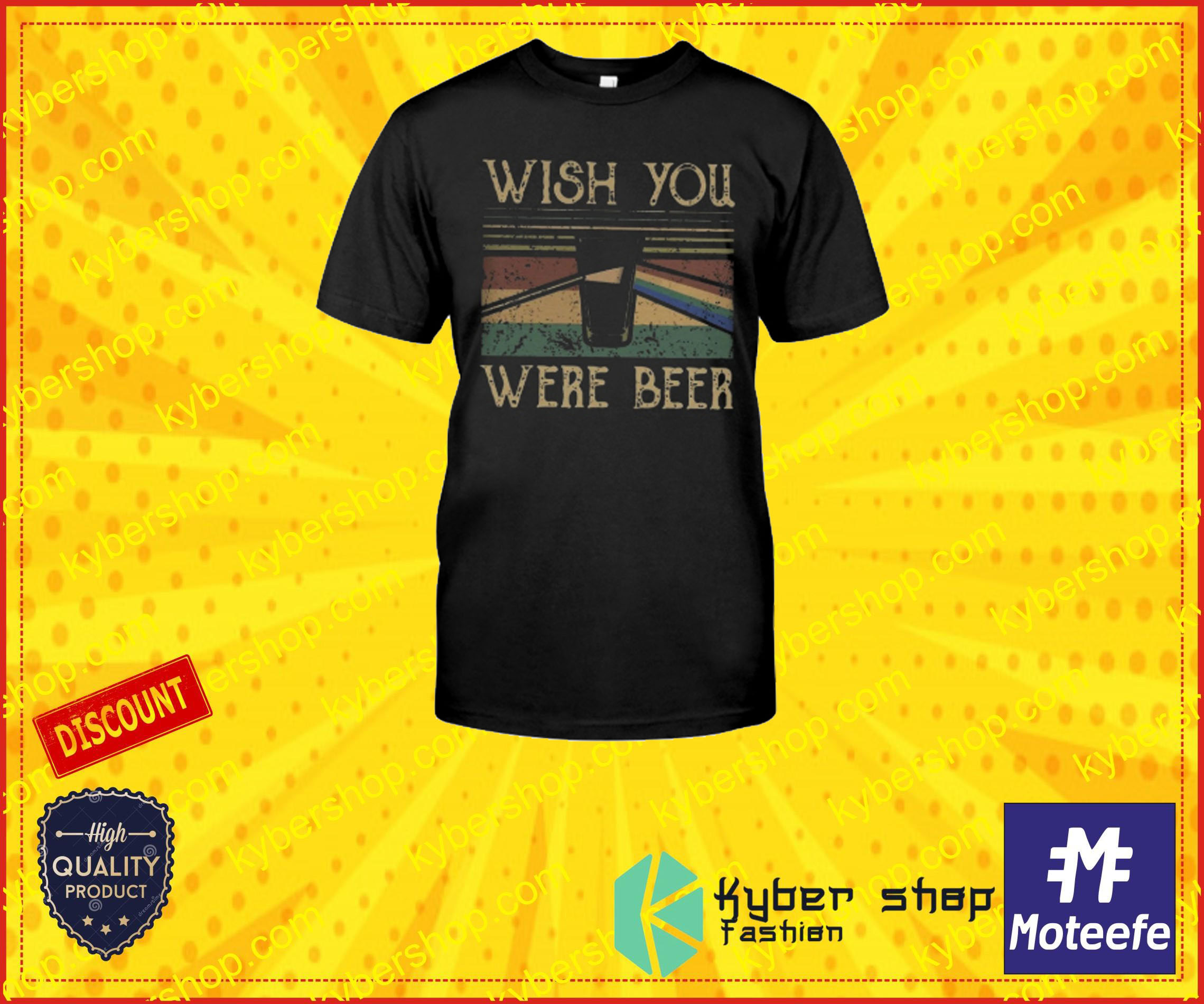 The Dark Side of the Moon Wish you were beer shirt