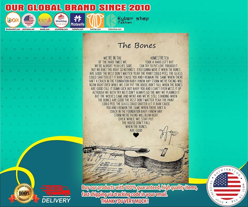 The bones lyric poster