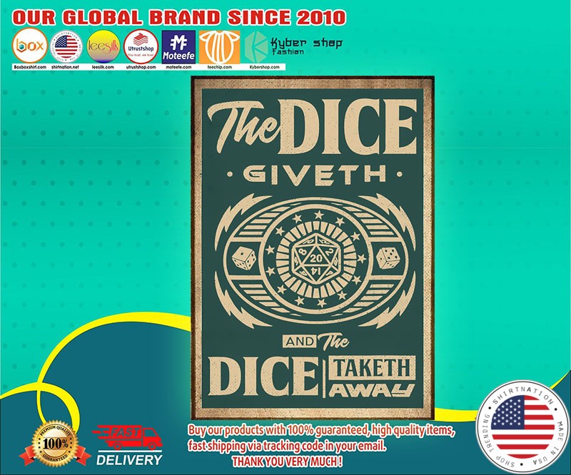 The dice giveth and the dice taketh away poster