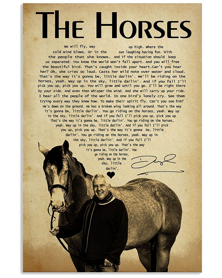 The horses lyrics poster