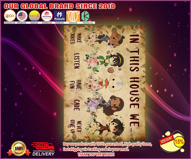 The last airbender in this house we make jokes listen poster