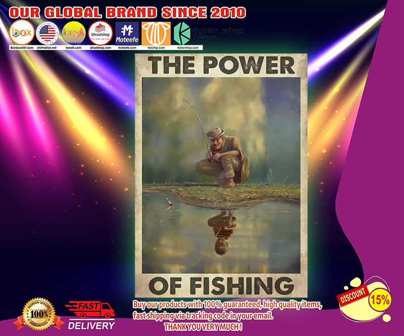 The power of fishing poster