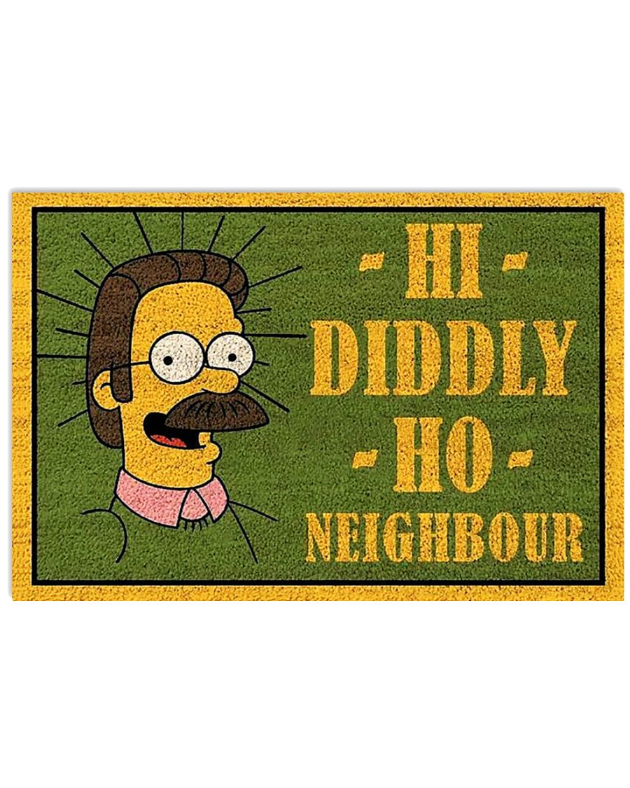 The simpsons hi diddly ho nighbour poster