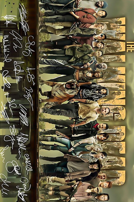 The walking dead signatures poster