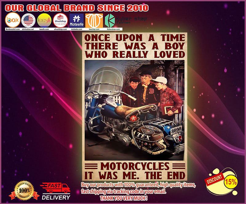 There was a boy who love motorcycles poster