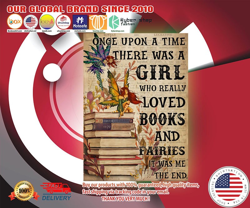 There was a girl who really loved books and fairies poster