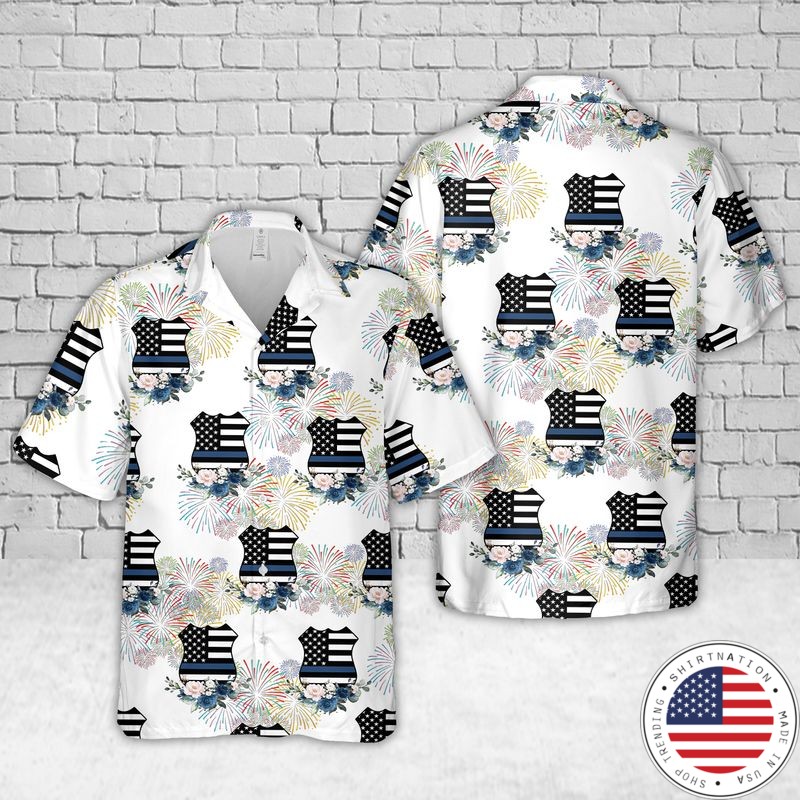 Thin Blue Line Hawaiian Shirt