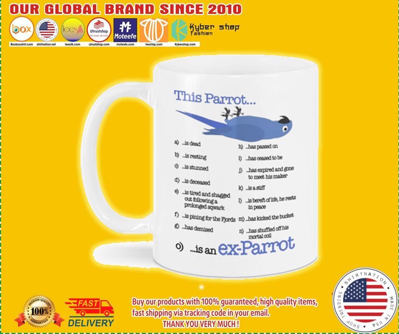 This parrot is an ex parrot mug