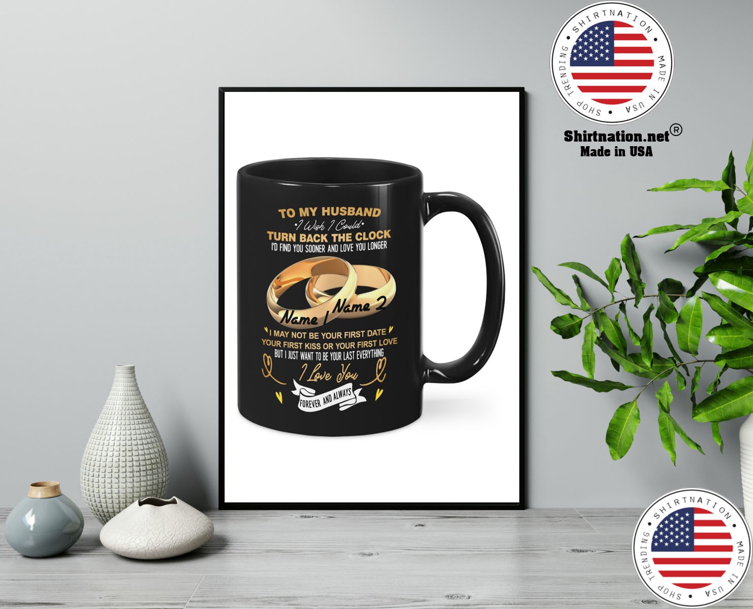 To my husband I wish I could turn back the clock custom personlaized name mug 13