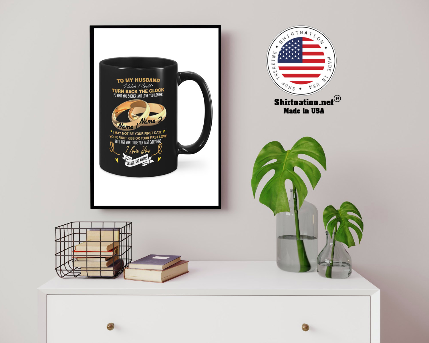 To my husband I wish I could turn back the clock custom personlaized name mug 14