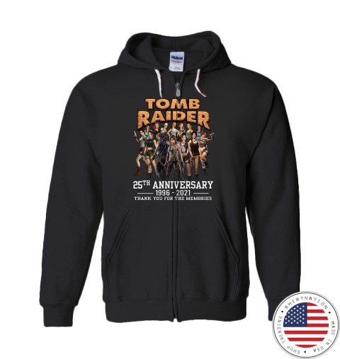 Tom raider 25th anniversary 1996 2021 thank you for the memories shirt 13