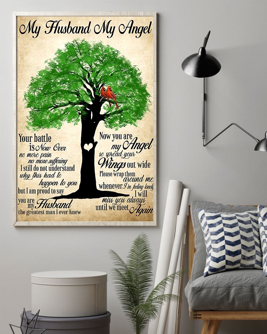Tree My husband my angel poster