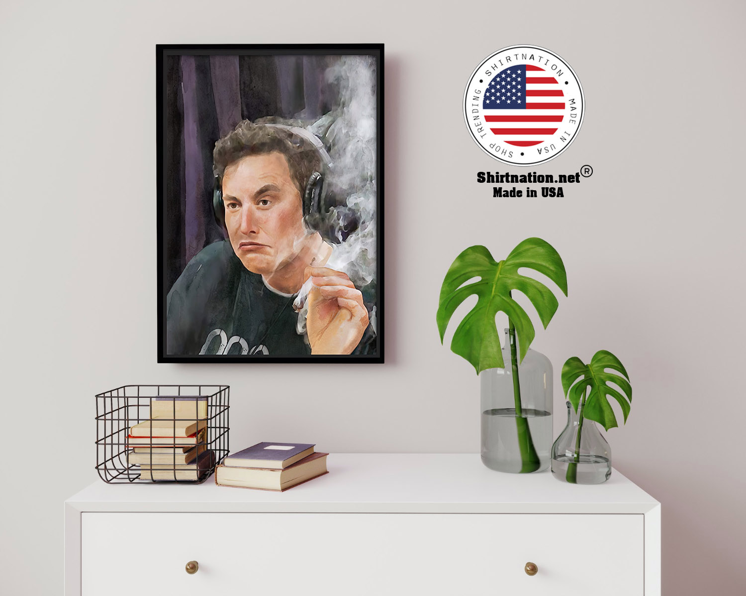 Trippy Room Elon Musk poster 14