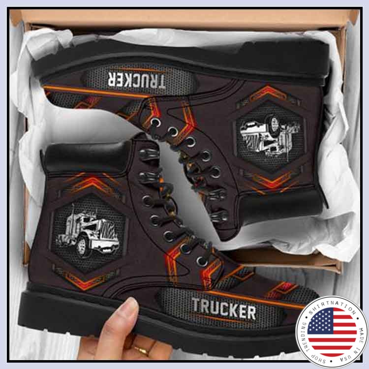 Trucker pattern carbon timberland boots 4