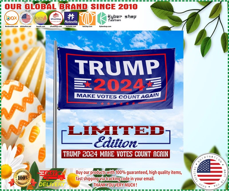 Trump 2020 make vote count again flag 1