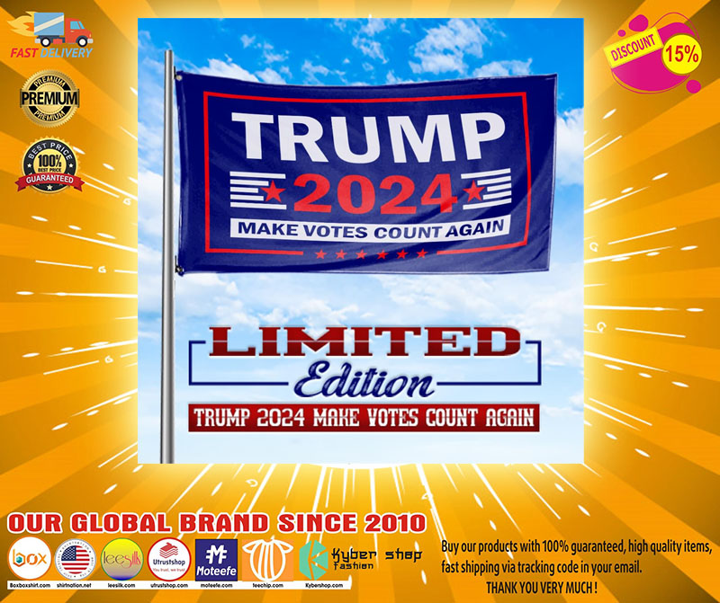 Trump 2020 make vote count again flag2