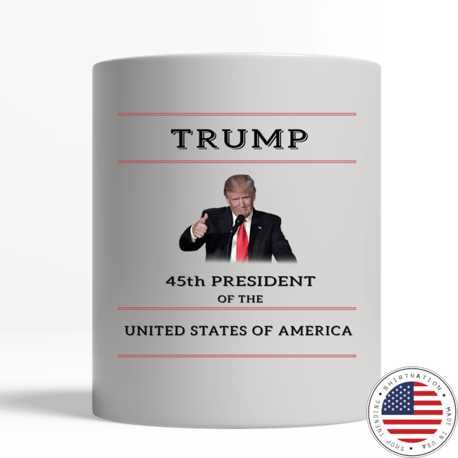 Trump 45th president of the united states of america mug