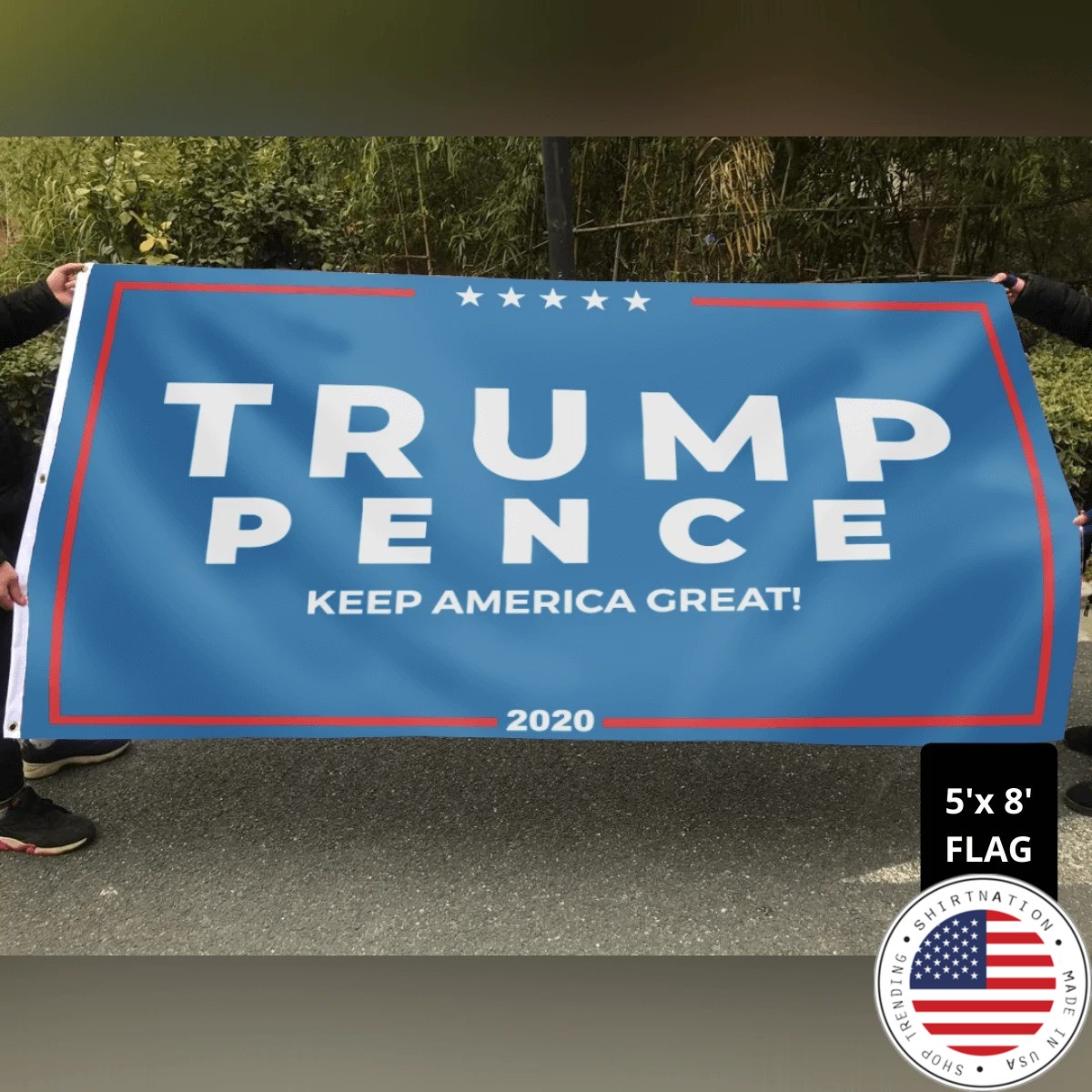 Trump pence keep America great flag2