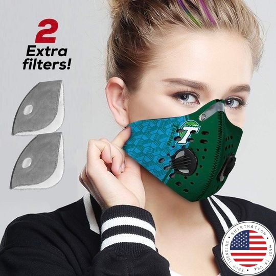 Tulane Green Wave football face mask