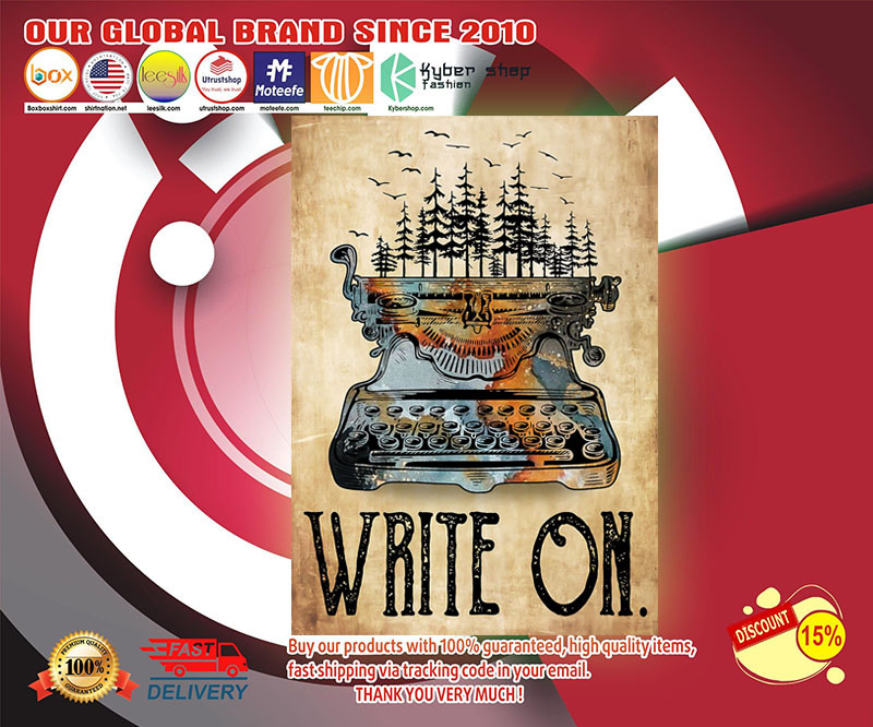 Typewriter Write on poster