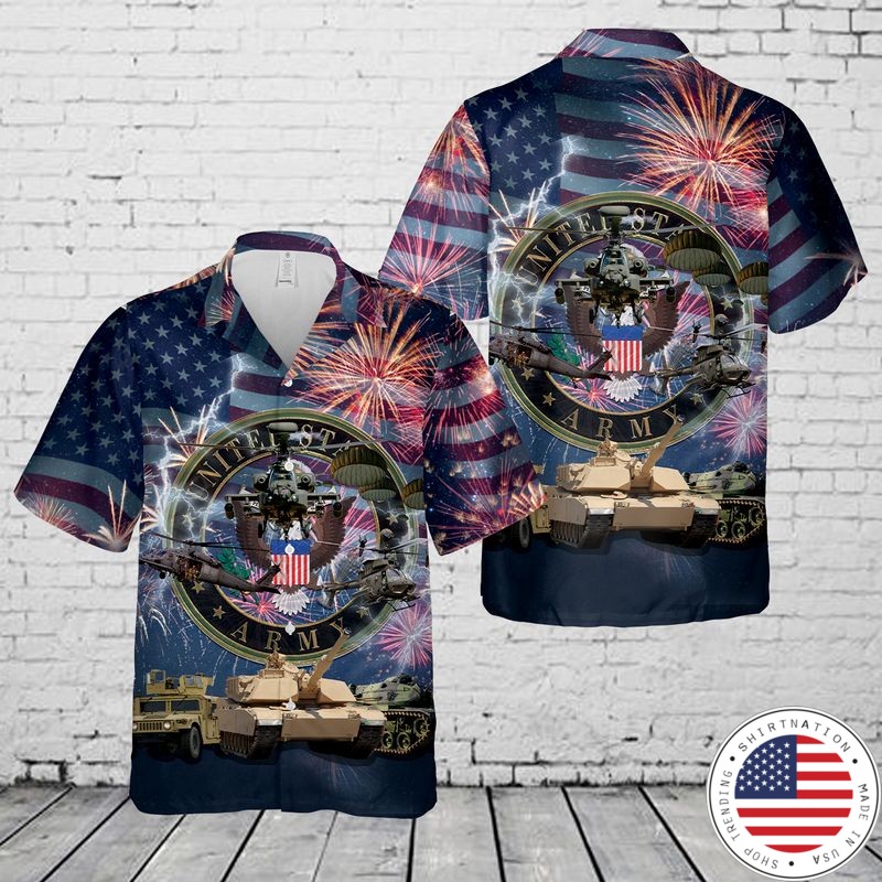 US Army 4th Of July Hawaiian Shirt 1