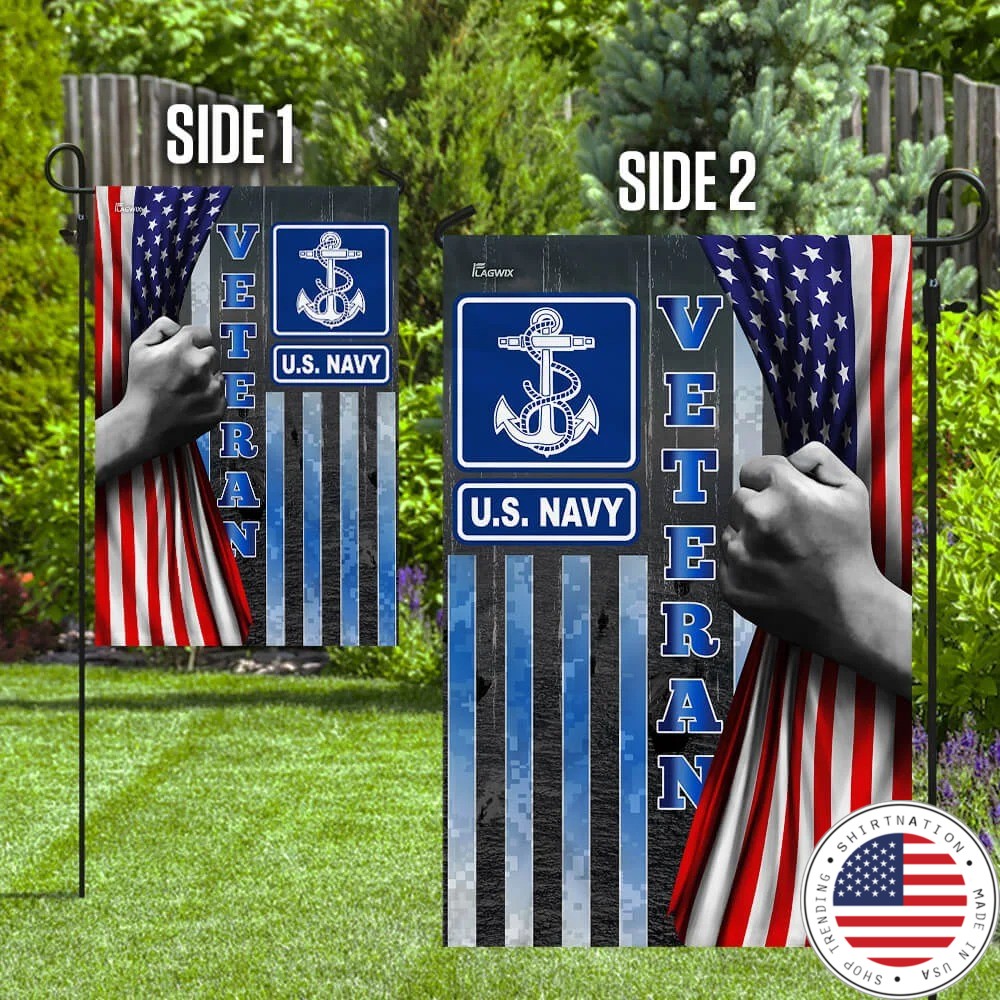 US Navy veteran American flag2