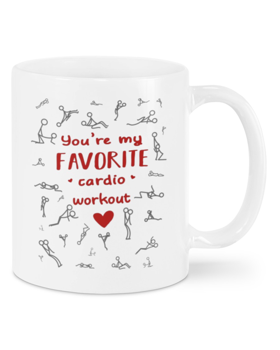 Valentine You're my favorite cardio workout mug