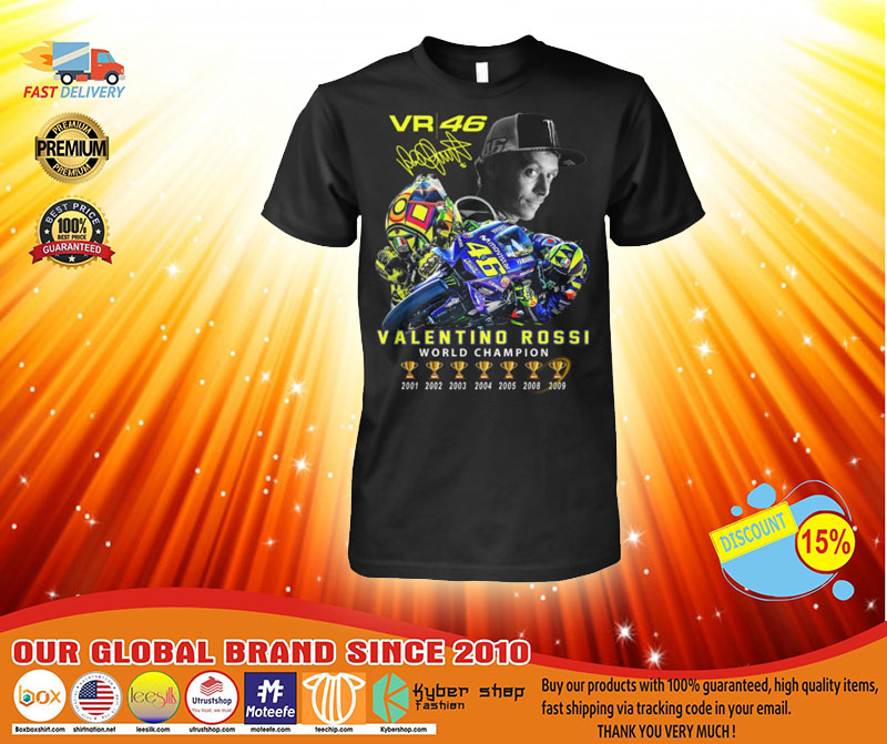 Valentino Rossi world champion shirt