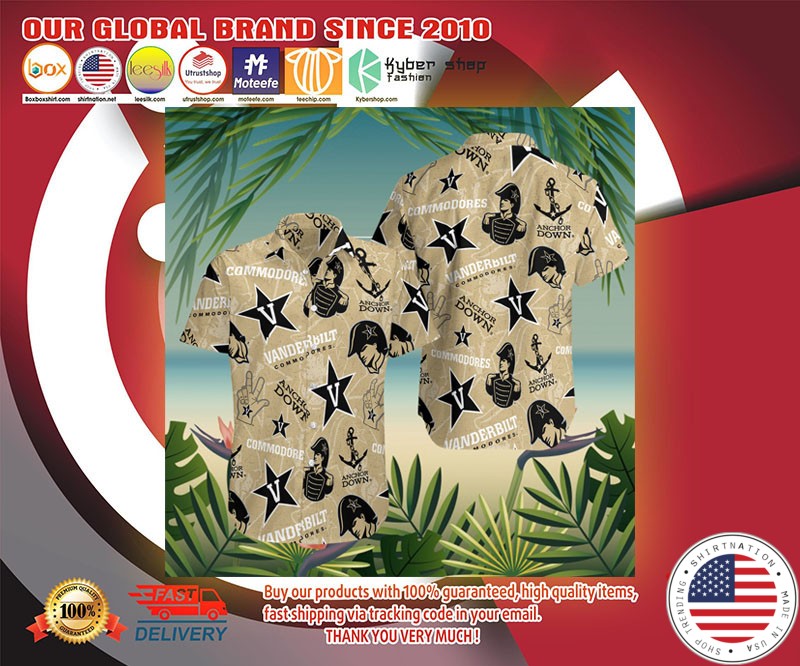 Vanderbilt commodores hawaiian shirt