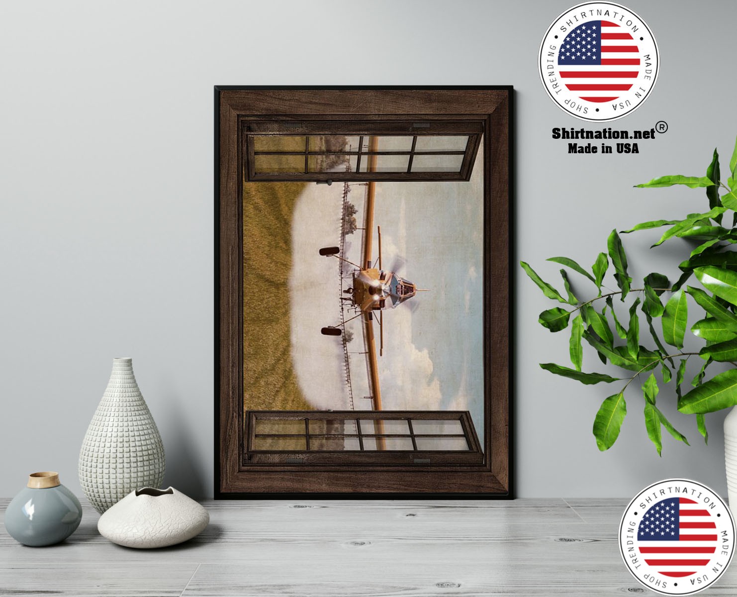 Agricultural Aircraft Window View poster 13