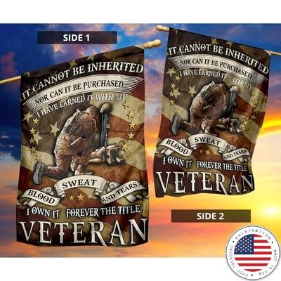 Veteran It cannot be inherited nor can it be purchased flag
