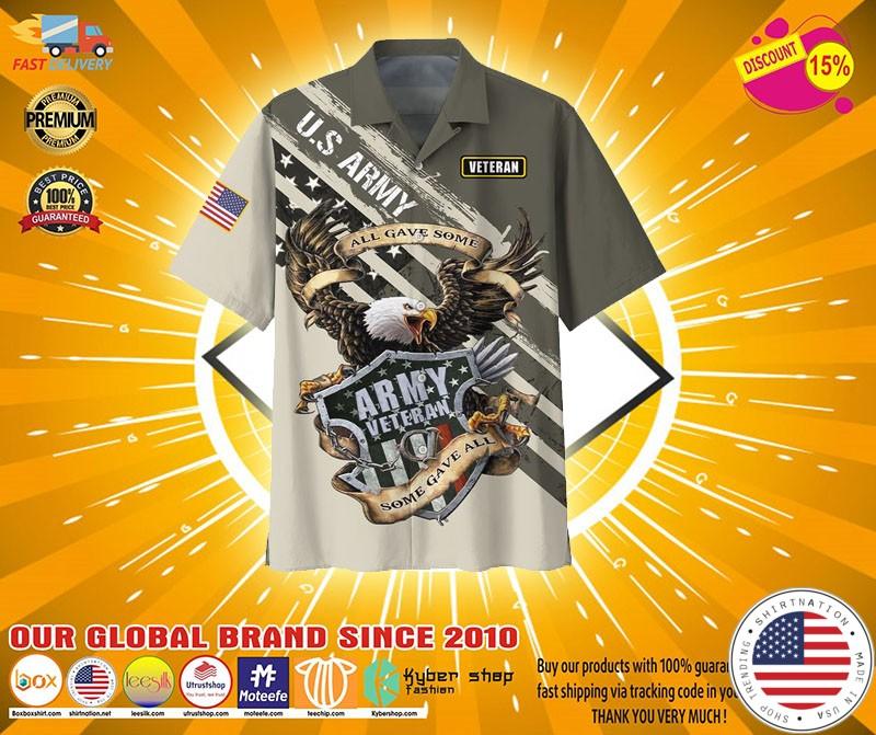 Veteran eagle US army all gave somehawaiian shirt2