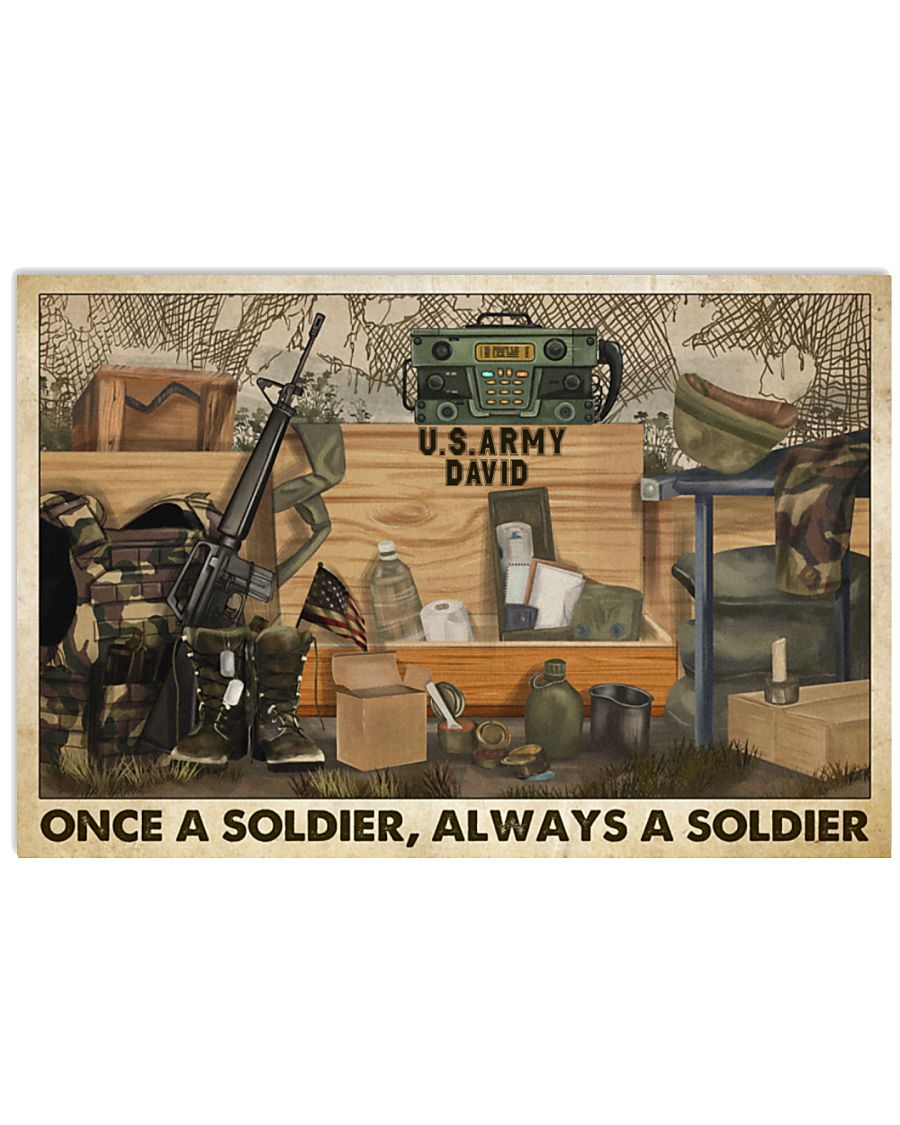 Veteran once a soldier always a soldier poster