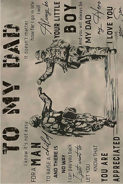 Veteran to my dad poster